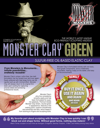 Monster Clay GREEN SOFT