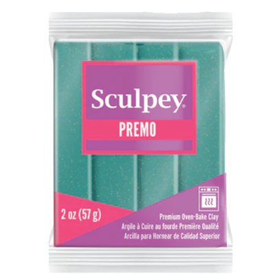 Sculpey Premo -- Vintage Teal Pearl 