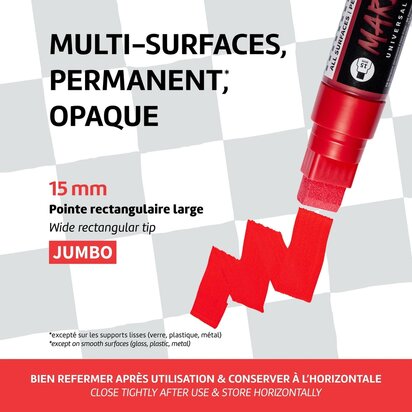 MARBEL marker 15mm wit N°010