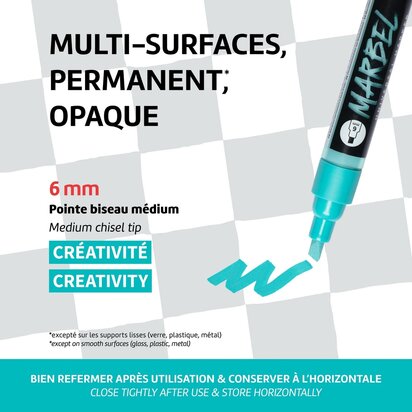 MARBEL marker 6mm anthraciet N°158