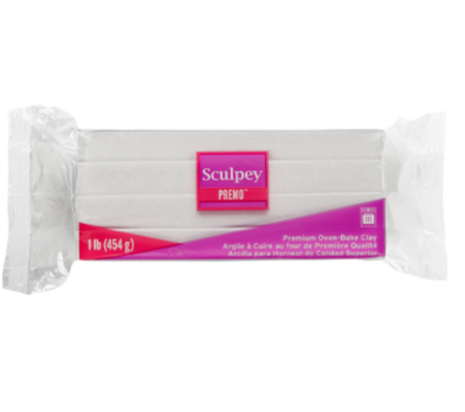 Sculpey Premo -- White 454 g &ndash; foto van polymeerklei
