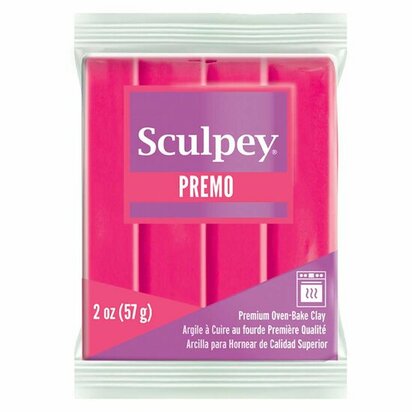 Sculpey Premo - Flourescent Pink &ndash; foto van polymeerklei