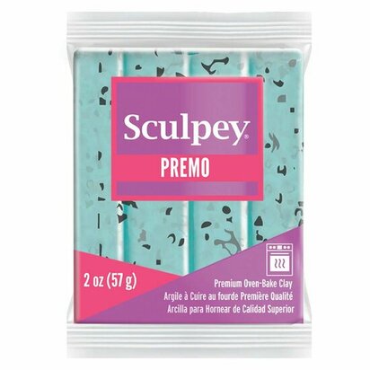 Sculpey Premo -- Turquiose Granit &ndash; foto van polymeerklei
