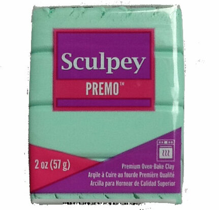 Sculpey Premo -- Mint Green &ndash; foto van polymeerklei