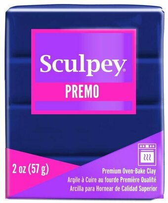 Sculpey Premo -- Ultramarine Blue Hue &ndash; foto van polymeerklei