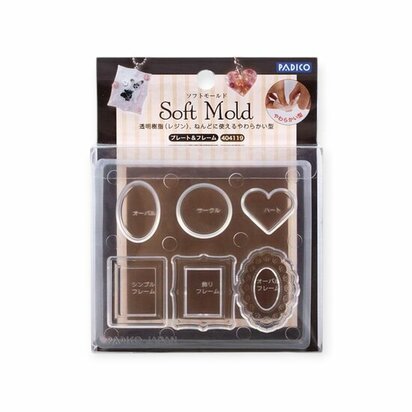 Padico Soft Clay Mold Plate & Frame &ndash; mal voor resin en klei voor creatieve projecten