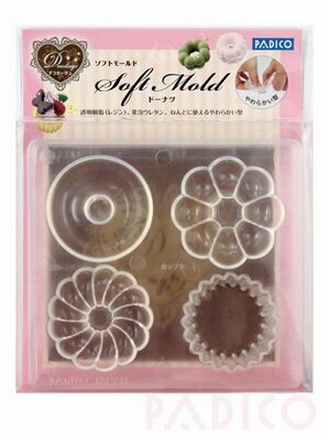 Padico Soft Clay Mold Donuts &ndash; mal voor resin en klei voor creatieve projecten
