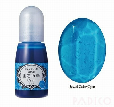 Padico Jewel Color Cyan &ndash; kleurstof voor resin voor creatieve projecten