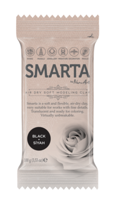 Smarta - Black [100g] &ndash; luchtdrogende modelleerklei