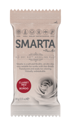 Smarta - Claret Red [100g] &ndash; luchtdrogende modelleerklei
