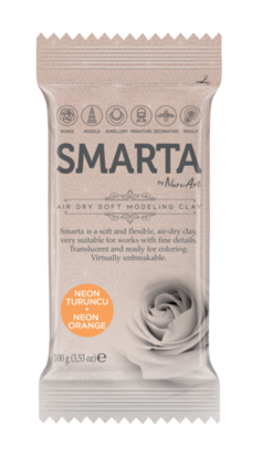 Smarta - Neon Orange [100g] &ndash; luchtdrogende modelleerklei