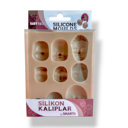 Smarta Silicone Mold - Baby Faces &ndash; flexibele siliconenmal