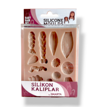Smarta Silicone Mold - Baby Hair Set &ndash; flexibele siliconenmal