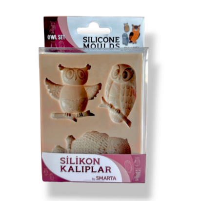 Smarta Silicone Mold - Owl Set &ndash; flexibele siliconenmal