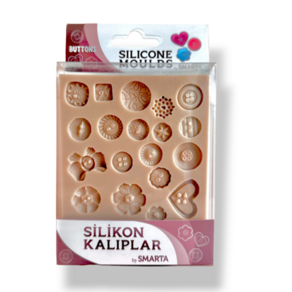 Smarta Silicone Mold - Buttons &ndash; flexibele siliconenmal