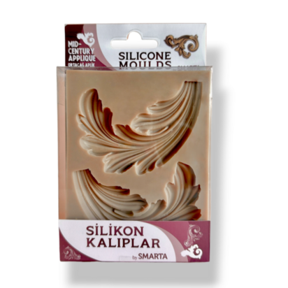 Smarta Silicone Mold - Mid - Century Applique &ndash; flexibele siliconenmal