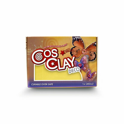 Cosclay DECO Yellow 453 g &ndash; flexibele gekleurde Cosclay polymeerklei