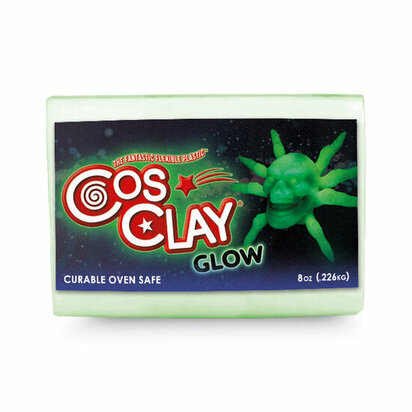 Cosclay ELEMENTS Glow-green 226 g &ndash; flexibele Cosclay polymeerklei met speciaal effect