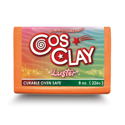 Cosclay LUSTER Sunrise Orange 226 g &ndash; flexibele Cosclay polymeerklei met speciaal effect
