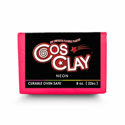 Cosclay NEON Pink 226 g &ndash; flexibele Cosclay polymeerklei met speciaal effect