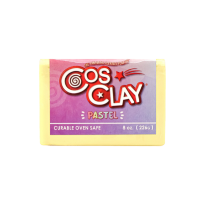 Cosclay DECO PASTEL Mellow Yellow 226 g &ndash; flexibele gekleurde Cosclay polymeerklei