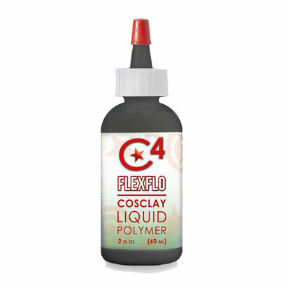 Cosclay Flexflo Deco Black 60 ml &ndash; vloeibare flexibele Cosclay voor coatings en gietdetails