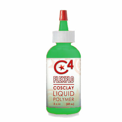 Cosclay Flexflo Deco Green 60 ml &ndash; vloeibare flexibele Cosclay voor coatings en gietdetails