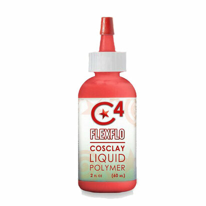 Cosclay Flexflo Deco Red 60 ml &ndash; vloeibare flexibele Cosclay voor coatings en gietdetails