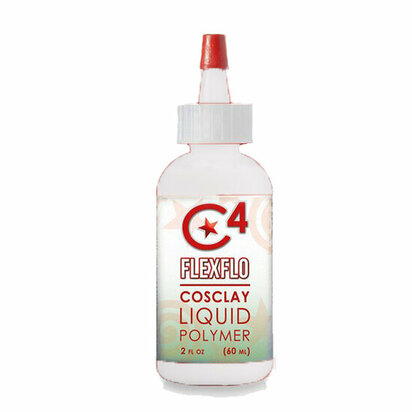 Cosclay Flexflo Deco White 60 ml &ndash; vloeibare flexibele Cosclay voor coatings en gietdetails