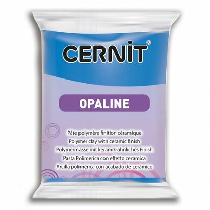 Cernit Opaline Blue 56 g &ndash; semi-transparante ovenhardende polymeerklei
