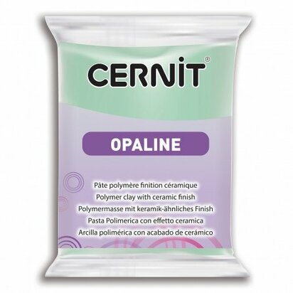 Cernit Opaline Mint Green 56 g &ndash; semi-transparante ovenhardende polymeerklei