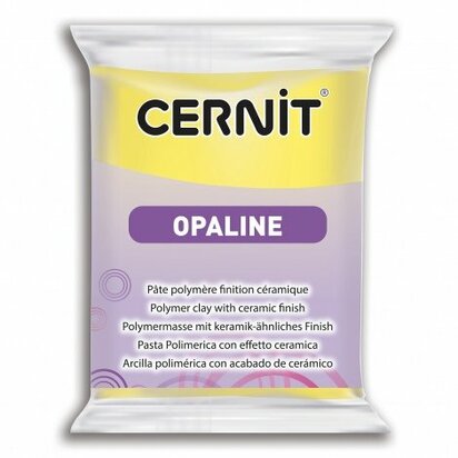 Cernit Opaline Primary Yellow 56 g &ndash; semi-transparante ovenhardende polymeerklei