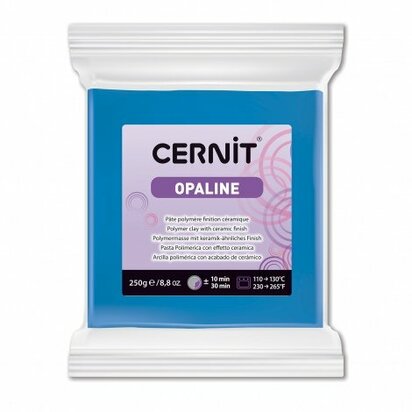 Cernit Opaline Blue 250 g &ndash; semi-transparante ovenhardende polymeerklei