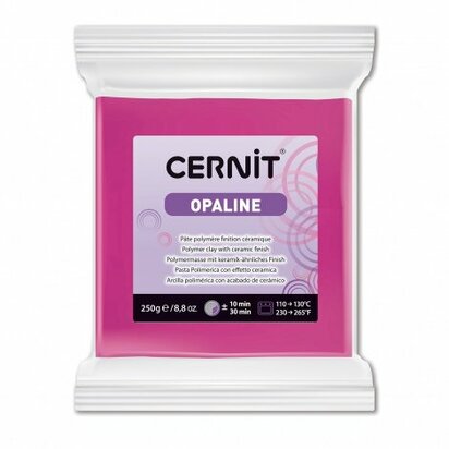Cernit Opaline Magenta 250 g &ndash; semi-transparante ovenhardende polymeerklei
