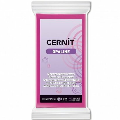 Cernit Opaline Magenta 500 g &ndash; semi-transparante ovenhardende polymeerklei