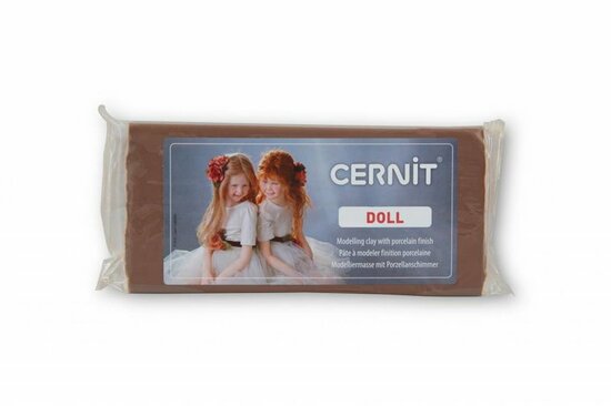 Cernit Doll Nougat 500 g &ndash; ovenhardende polymeerklei voor poppen en figuren