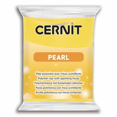 Cernit Pearl Yellow 700 &ndash; 56 g &ndash; ovenhardende polymeerklei