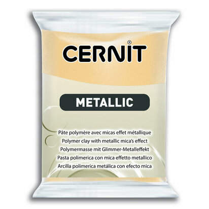 Cernit Metallic Champagne 045 &ndash; 56 g &ndash; ovenhardende polymeerklei