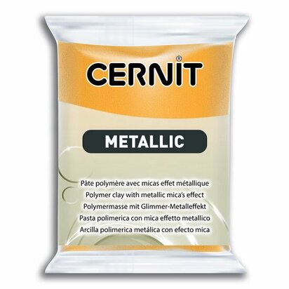 Cernit Metallic Gold 050 &ndash; 56 g &ndash; ovenhardende polymeerklei