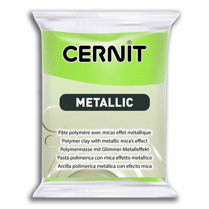 Cernit Metallic Green Gold 051 &ndash; 56 g &ndash; ovenhardende polymeerklei
