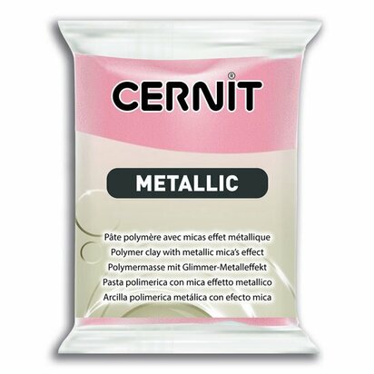 Cernit Metallic Pink Gold 052 &ndash; 56 g &ndash; ovenhardende polymeerklei