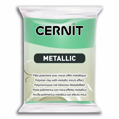 Cernit Metallic Turquoise Gold 054 &ndash; 56 g &ndash; ovenhardende polymeerklei