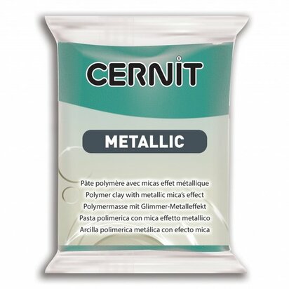 Cernit Metallic Turquoise 676 &ndash; 56 g &ndash; ovenhardende polymeerklei