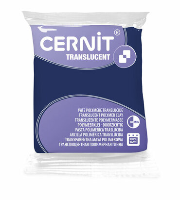 Cernit Translucent Blueberry 249 &ndash; 56 g &ndash; ovenhardende polymeerklei