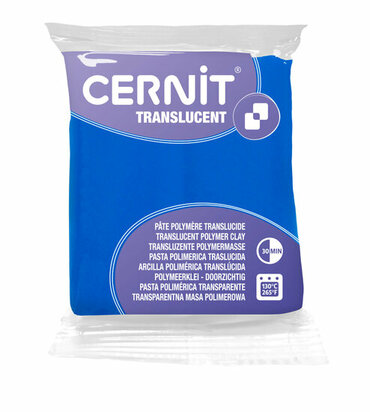 Cernit Translucent Sapphire 275 &ndash; 56 g &ndash; ovenhardende polymeerklei