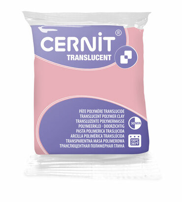 Cernit Translucent Pink Quartz 477 &ndash; 56 g &ndash; ovenhardende polymeerklei