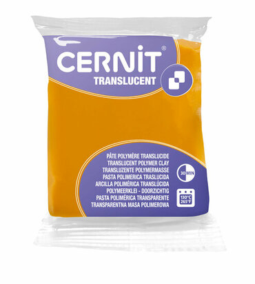 Cernit Translucent Amber 721 &ndash; 56 g &ndash; ovenhardende polymeerklei