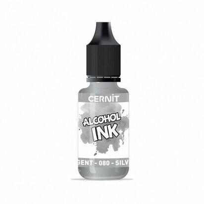 Cernit Alcohol Ink Silver 080 &ndash; alcoholinkt 20 ml