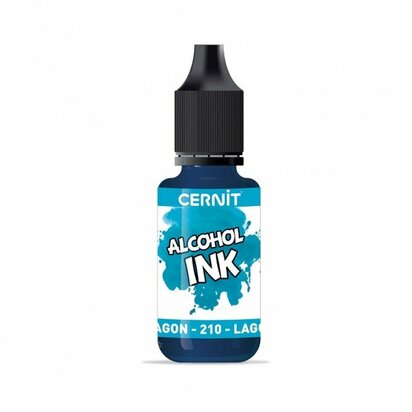 Cernit Alcohol Ink Lagoon Blue 210 &ndash; alcoholinkt 20 ml