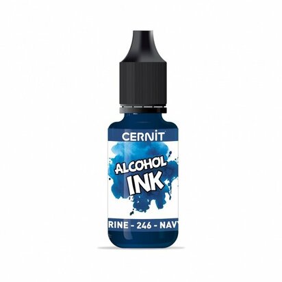 Cernit Alcohol Ink Navy Blue 246 &ndash; alcoholinkt 20 ml
